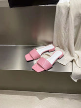 LBSFY  -  Open Toe Women Slides Slippers Summer Outside Casual Shoes Woman Size 35-39 Pink Green Silver Shallow Slip On Party Pumps